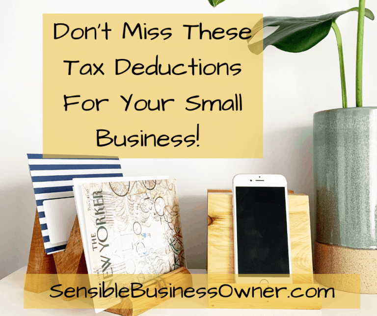 Common Deductible Business Expenses The Sensible Business Owner